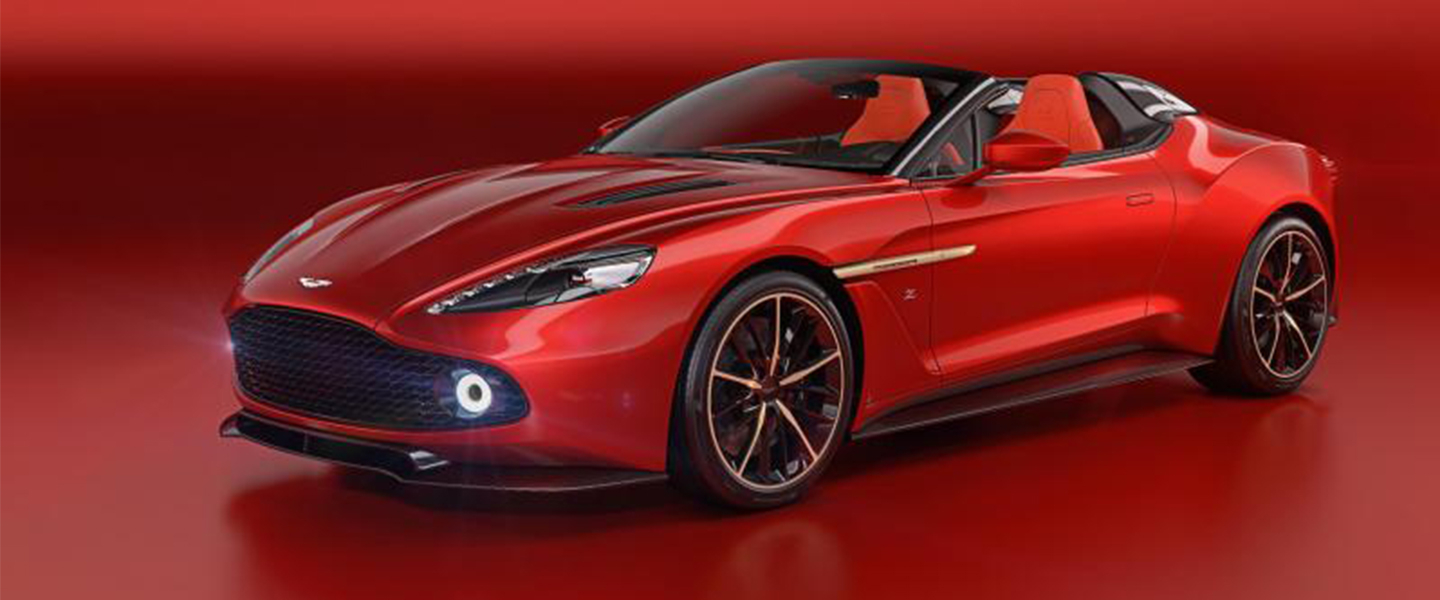 Red aston martin